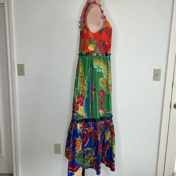 Farm Rio Mixed Prints MIDI Dress - Picture 6 of 11